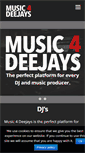 Mobile Screenshot of music4deejays.com
