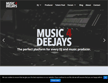 Tablet Screenshot of music4deejays.com